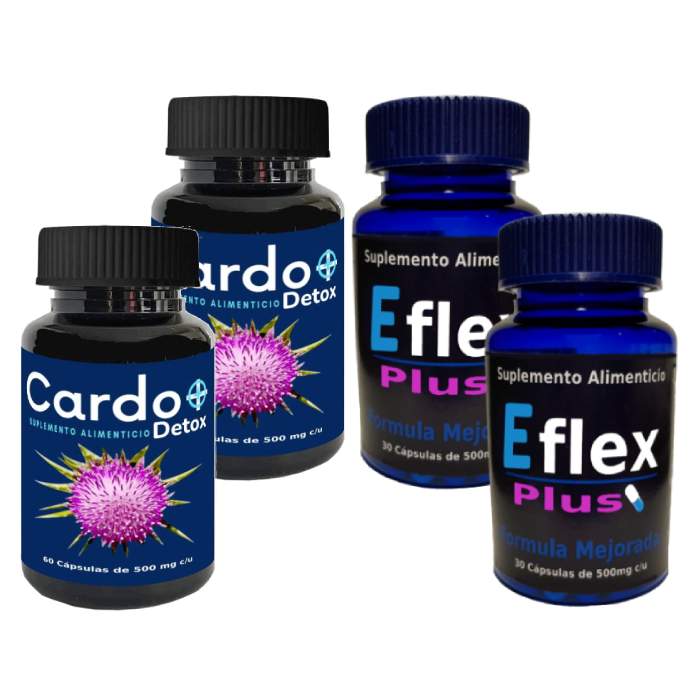 COMBO 2 EFLEX Y 2 CARDO DETOX