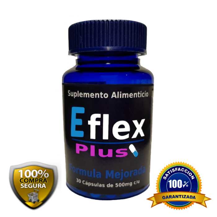 1 Frasco de Eflex Plus, suplemento para el dolor muscular, articular, ciatica, dolores fuertes, la pastilla para el dolor.