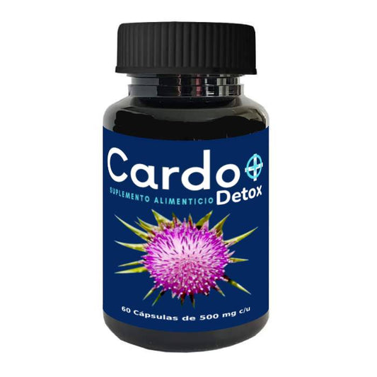 FRASCO DE CARDO MARIANO DETOX PARA HIGADO GRASO, CON BOLDO, ALCACHOFA, DIENTE DE LEON, ETC.