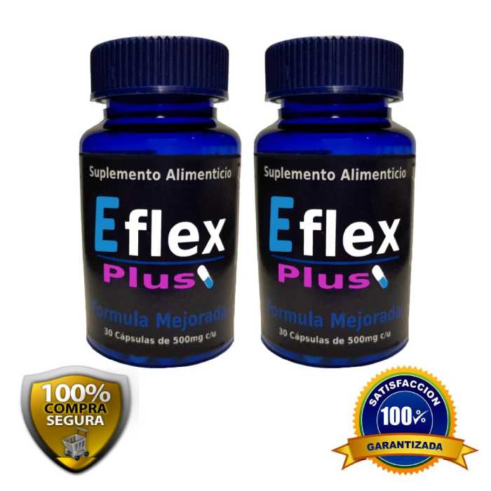 Promocion de 2 Frascos de Eflex Plus, suplemento para el dolor muscular, articular, ciatica, dolores fuertes, la pastilla para el dolor.