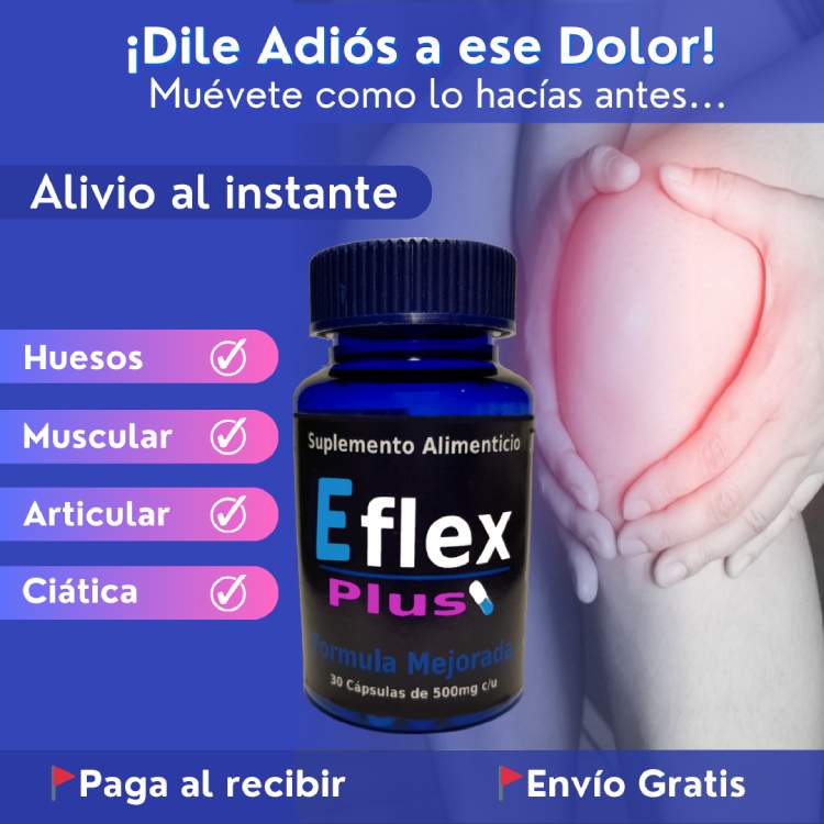 Paga al recibir, envio gratis, pastillas para el dolor, de espalda, ciatica, muscular, eflex plus